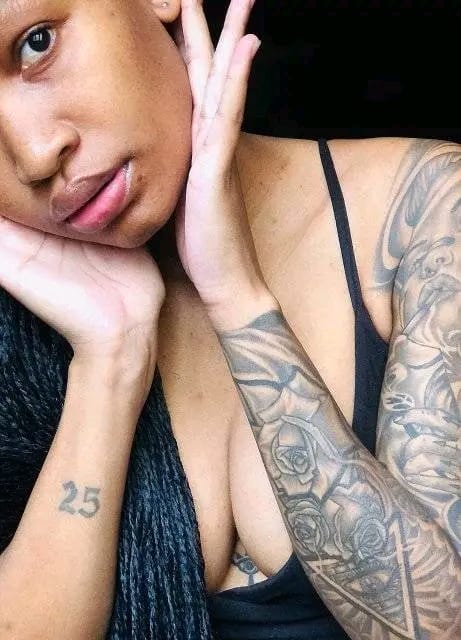 Floral and geometric sleeve